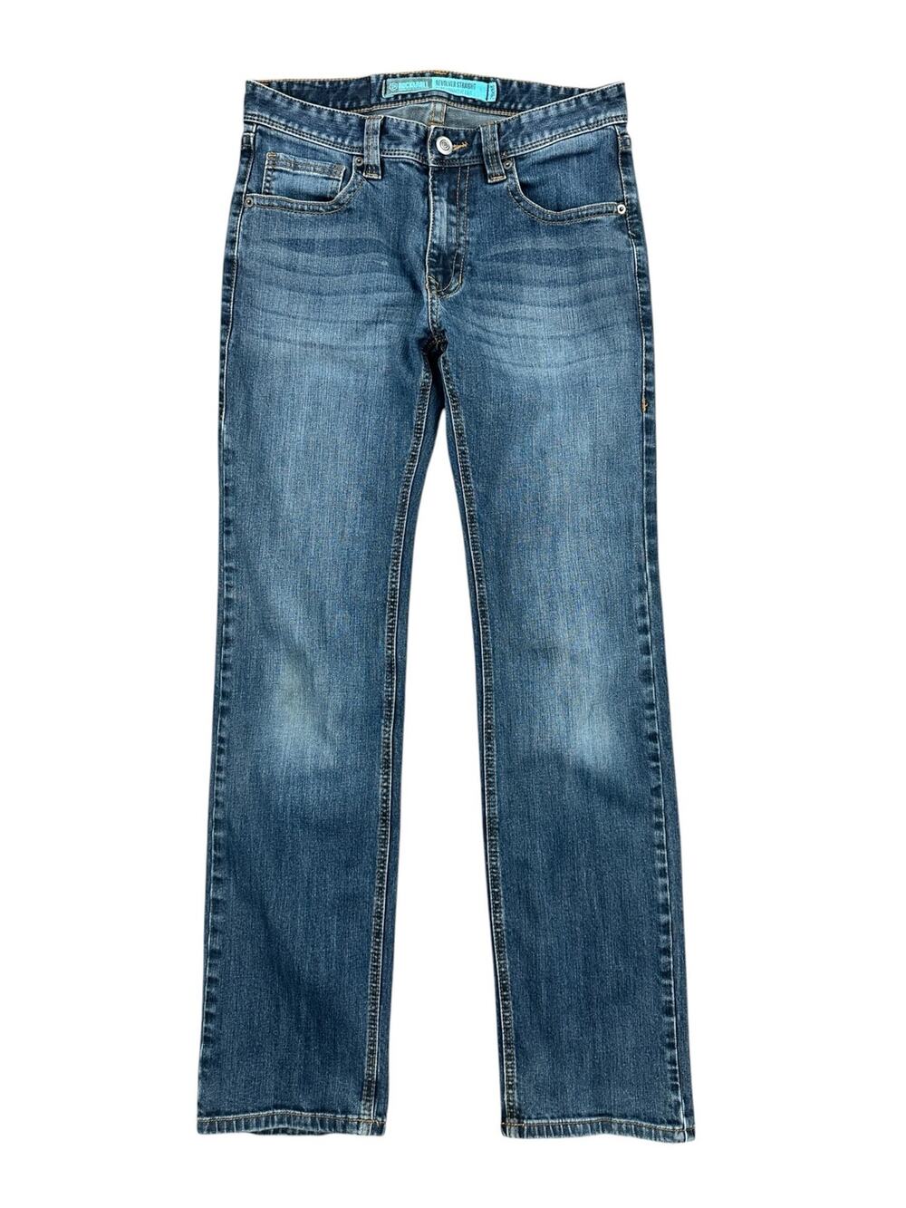 Rock & Roll Denim Revolver Slim Straight Reflex Jeans Blue — Size 29x34